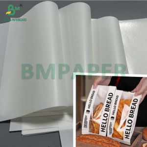 11 x 14" 45g 50g Coated 1 side MG White Kraft Paper For Bread Package