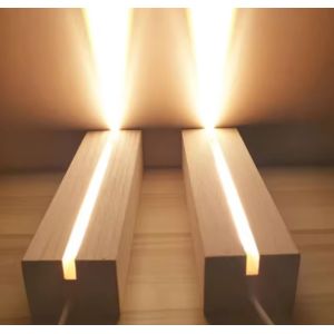 Acrylic Led Display Stand Note Board For Home Office With USB Plug Night Lamp