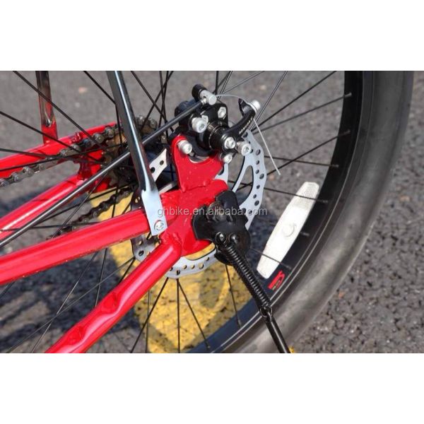 24 Inch Red Color Long Chopper Cruiser Bike with 24*3.0 Tire and Aluminum Alloy Rim