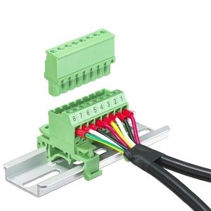 5.08mm / 0.2" Pitch Pluggable Screw Terminal Blocks Din Rail Mounting