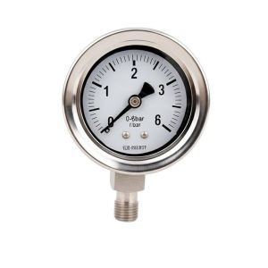 Stainless Steel Capillary Pressure Gauge with 1.5" Dial Size and 0-6bar Pressure