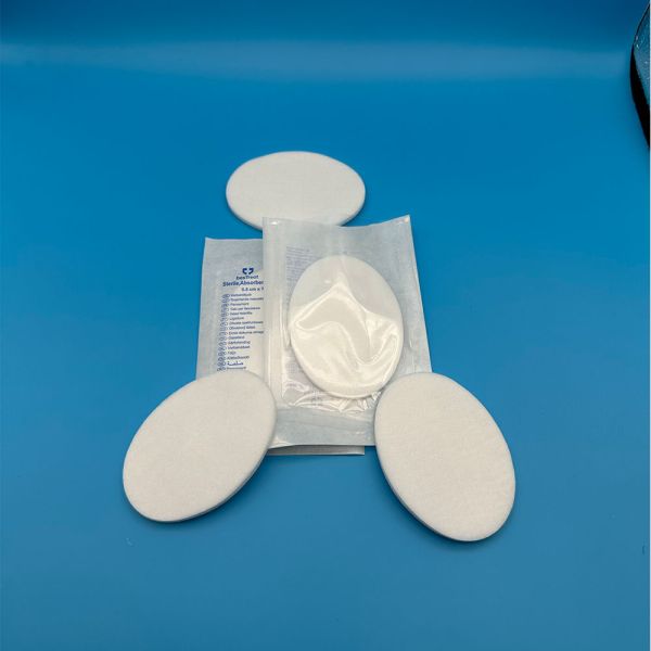 Sterile Breathable Eye Protection Pad Dressing Surgical Oval Shaped Absorbent Cotton Medical Consumables