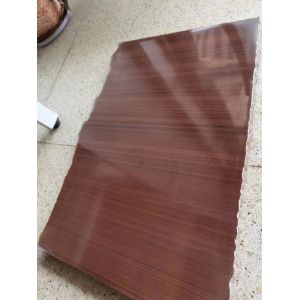 Red Wood Veins Sandstone Wall Cladding Polished Environmental Friendly