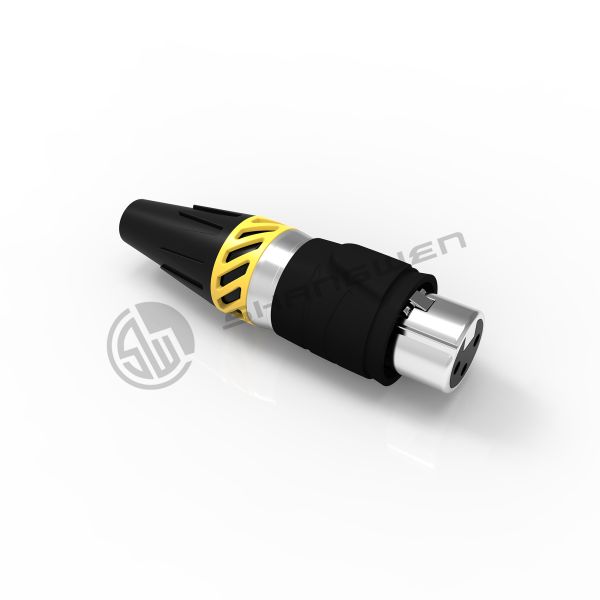 Audio XLR 3 Pin Male Female Plug Connector Electrical IP65 Waterproof