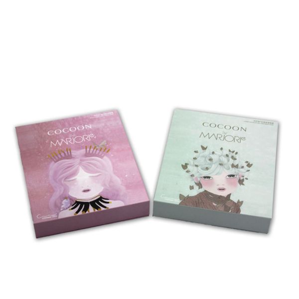 Buy Cosmetic Facial Mask Chipboard Gift Boxes Recycled With Magnet Closure at wholesale prices