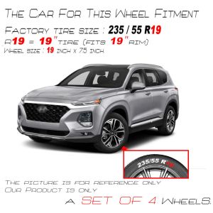 19" Hyundai SANTA FE OEM Wheel 2019-2020 Factory Reproduction alloy Rim 70982