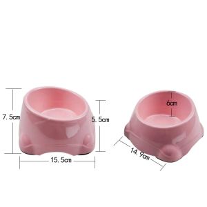 Ceramic Adjustable Raised Dog Feeder Outdoor Feeding Station