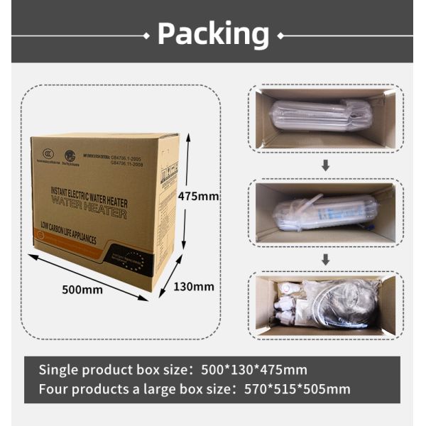 Custom Mini Instant Water Heater Shower Wall Mounted Commercial