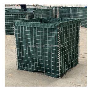 Welded Mesh Defensive Barrier Bastion Flood Protection Wall Sand Container