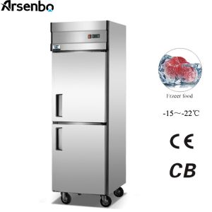 Soundless Restaurant Kitchen Fridge Freezer Anticorrosive 220V