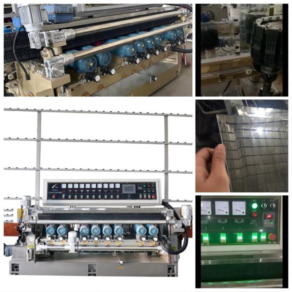 Glass Straight Line Beveling Machine with Nine Motors No One Year After-sales Service