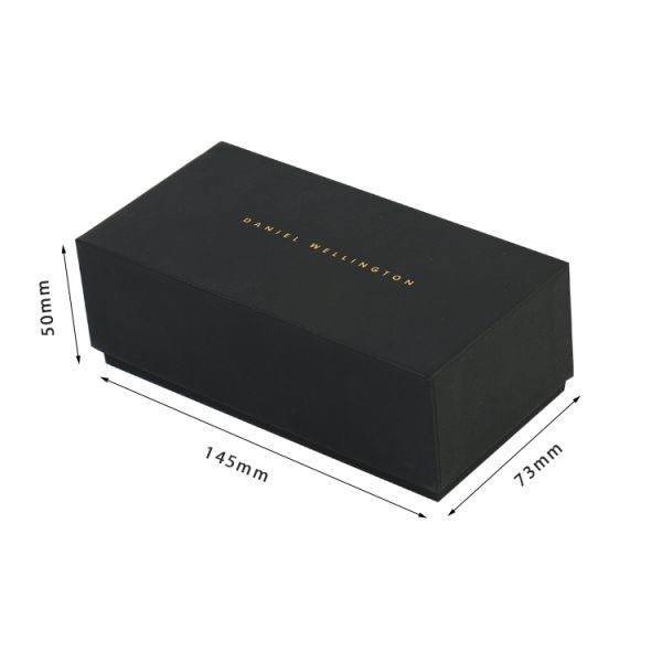 Customizable Men's Gift Boxes Luxury Matte Black Rigid Cardboard Razor Blade Packaging