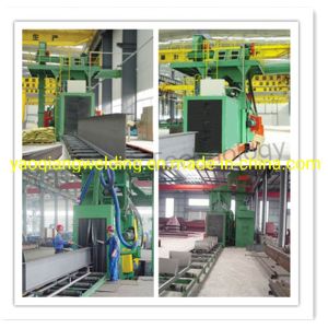 Ce Certificate H Beam Dust Cleaning Through Type Blaster Machine Automatic