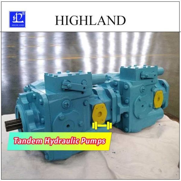 Buy Variable Displacement Axial Piston Tandem Hydraulic Pumps 110cc/R+110cc/R at wholesale prices