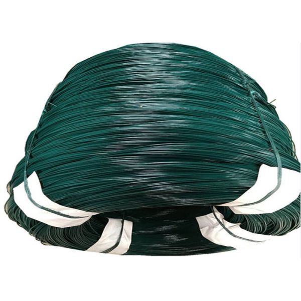 Buy 2.4mm Diameter Green Pvc Coated Iron Wire Corrosion Resistance at wholesale prices