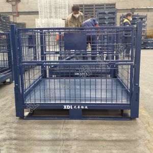 Quality Foldable Stillage Pallet Cage Depth 800mm With Padlock Locking System for sale