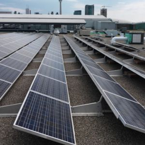 Premium Silver Ballasted Solar Mounting Systems / Flat Roof Solar PV Mounting