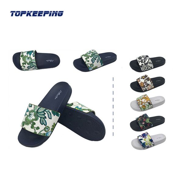 Summer Flat EVA Sole Sliders Footwear Slide Slipper For Lady