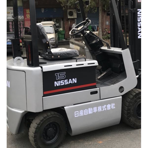 Grey Used Nissan 1.5 Tons Electric Forklift Imported From Japan Max Lifting Weight 1500kg