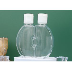 OEM Double Clamshell Plastic Bottle With Screw Cap Recyclable 120ml