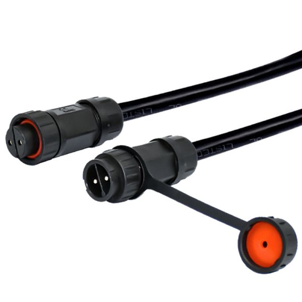 IP68 Outdoor Waterproof Cable Connector 2pin Assembly LED Lightning