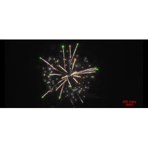 25 Shots Pyrotechnic Cake Fireworks Customized 180x180x225cm