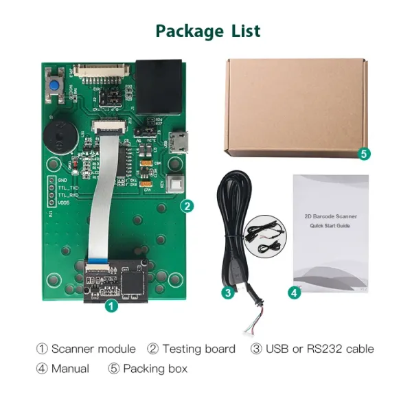 High-Performance 1d 2D Barcode Scanner Embedded CMOS Barcode Scanning Engine Module