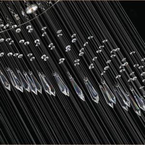 Modern Crystal Chandelier For Spiral Design LED Luxury Crystal Lamp(WH-NC-35)
