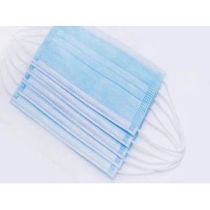 Self Protective Disposable Earloop Face Mask , Breathing Protection Mask