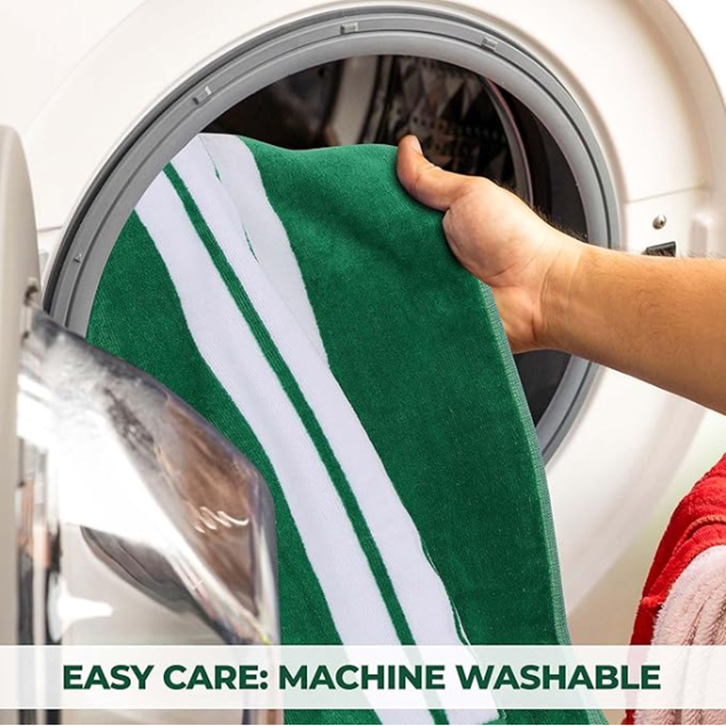 Boho Fringe Design Beach Towel - Multipurpose Use 100% Cotton Blanket with Fade