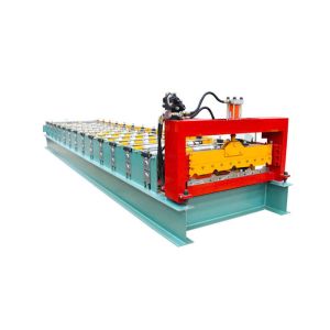 Industrial Sheet Metal Roll Forming Machines PLC Control System Size 9.6*1.2*1