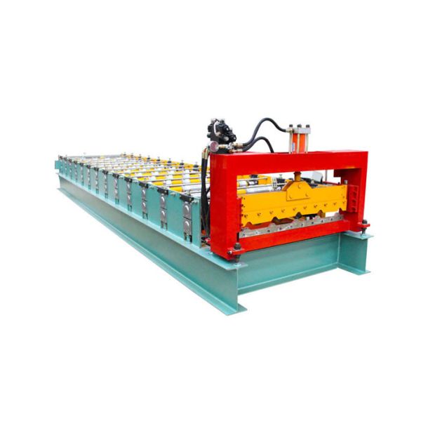 Industrial Sheet Metal Roll Forming Machines PLC Control System Size 9.6*1.2*1