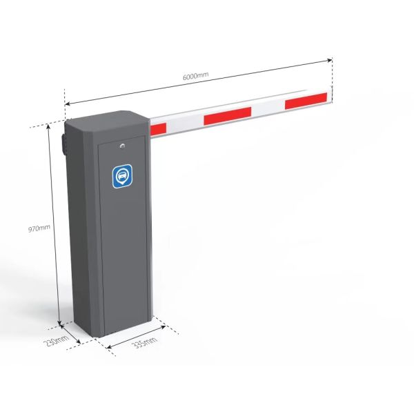Auto Barrier Gate System For Parking Vehicle Access With DC Brushless Motor