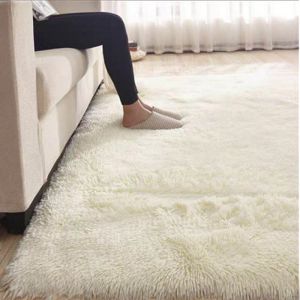 Customized Size Fluffy Fur Living Room Rug Dyed Rectangle Carpet 2.4*3m