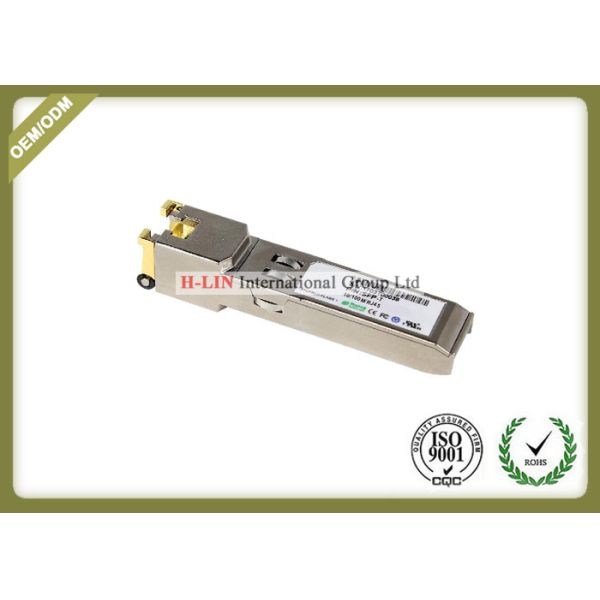 Small Form Pluggable Sfp Transceiver Module With Spring Latch 10base-T 100base