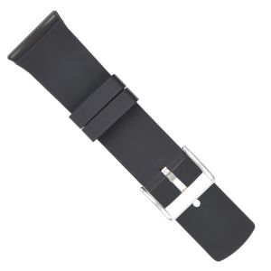 ROHS Mens Rubber Watch Bands , Curved 22mm Elastic Watch Band