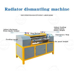 Air Separation Method Scrap Air Conditioner Condenser Coil Recycling Machine