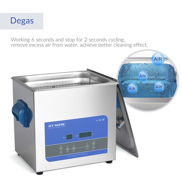 Stainless Steel Ultrasonic Vegetables Cleaner 200w Sonic Cavitation Machine With Knobs