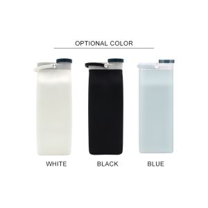 OEM 500ml BPA Free Collapsible Silicone Milk Bottle
