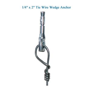 Wedge Anchor Pre Tied Ceiling Wire Hanger 1/4" X 2" 25g/M2 Zinc Coated