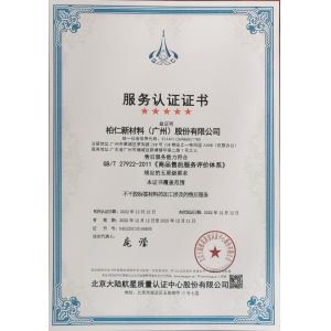 Boren New Materials (Guangzhou) shares Co., Ltd. Certifications