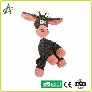 Durable Pet Interactive Squeaky Toy Donkey Plush Pet Toys For Puppy And Medium