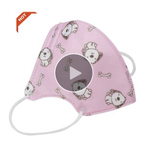 China Kid Wearing Medical Mask Disposable N95 Shield  With Breather Valve on sale