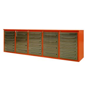 15-Drawer Workshop Tool Chest of Drawer for Garage Organization Silver Metal