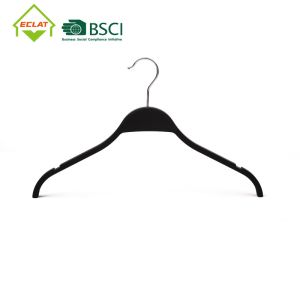 Quality CA65 Chrome Plastic Coated Metal Hangers With Steel Swivel Stackable for sale