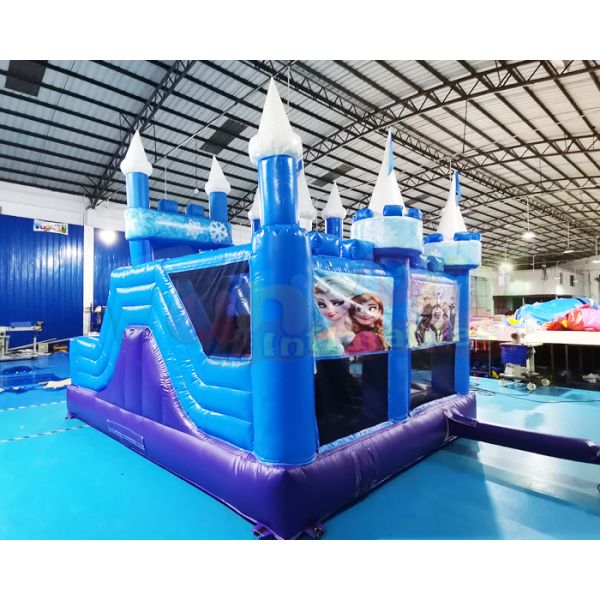 SGS Inflatable Frozen Jumping Bouncy Castle For Gardens