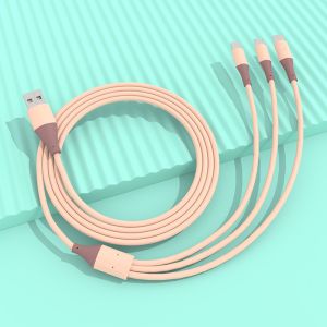 One-to-three charging cable suitable for Android type-c Huawei mobile phone fast