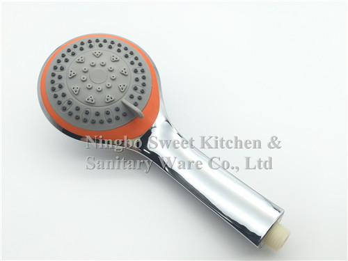 High quality five functions chrome plating shower head hand shower set overhead shower rain shower