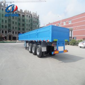 60 Ton 3 Axle Side Wall Semi Trailer with Mechanical or Air Suspension