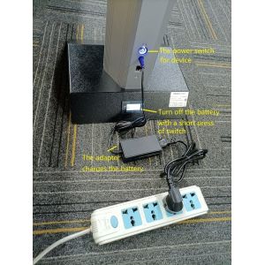 China Face Recognition Device Chargeable Floor Stander With Lithium Battery on sale